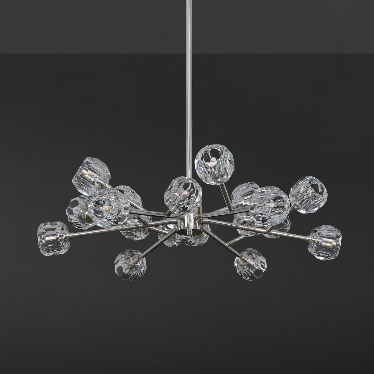 Lumerae 36 Inch Sputnik Globe Crystal Chandelier