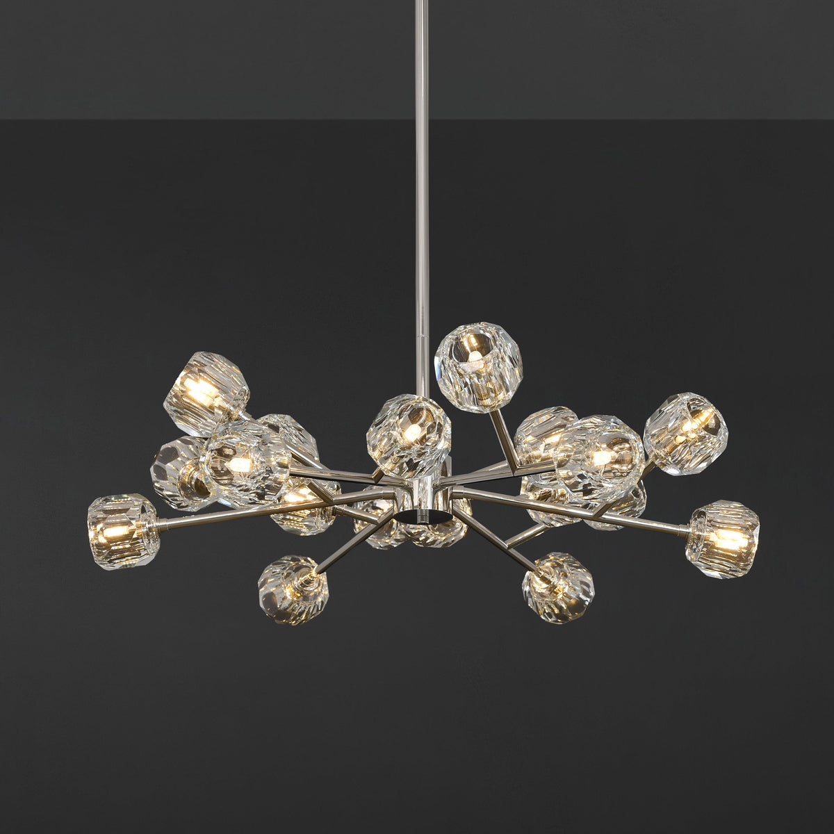 Lumerae 36 Inch Sputnik Globe Crystal Chandelier