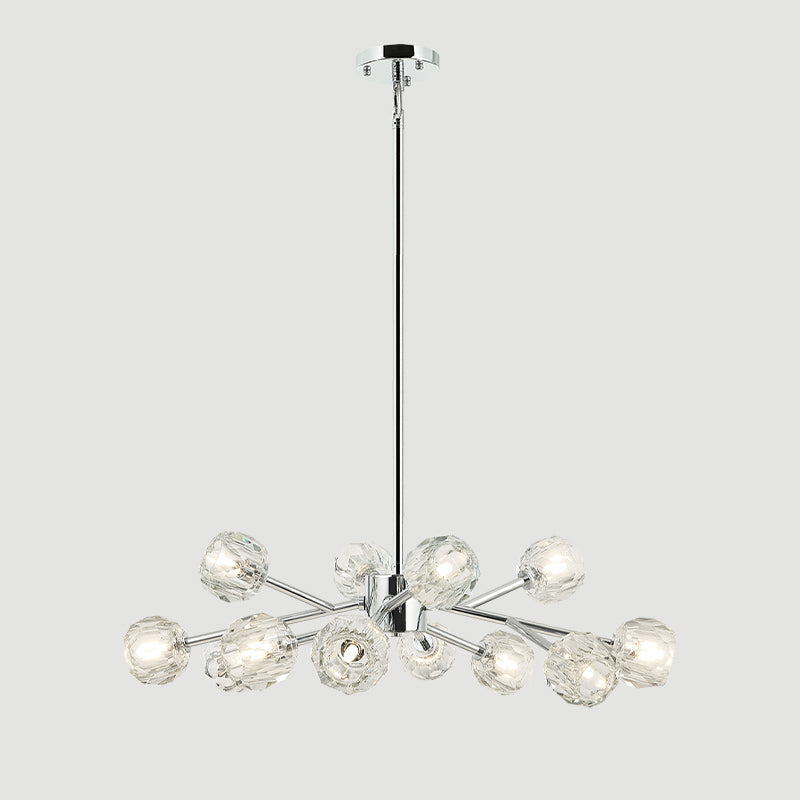 Lumerae 36 Inch Sputnik Globe Crystal Chandelier