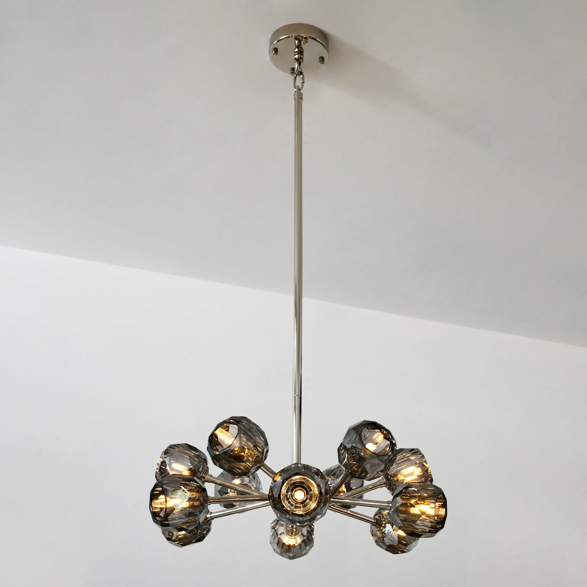 Lumerae 24 Inch Sputnik Globe Smoked Crystal Chandelier