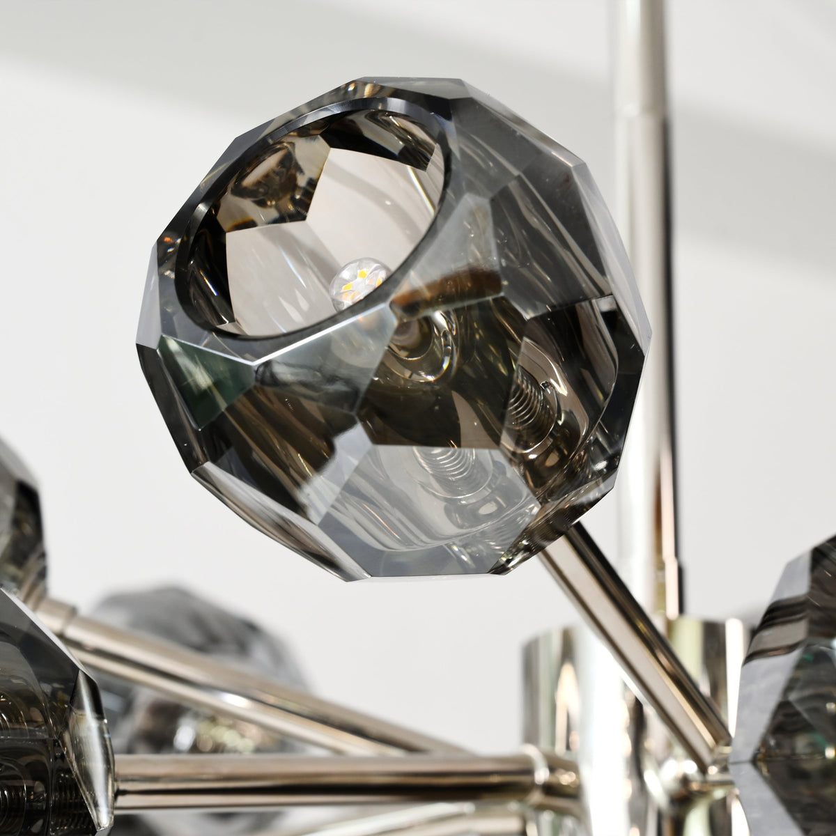 Lumerae 24 Inch Sputnik Globe Smoked Crystal Chandelier