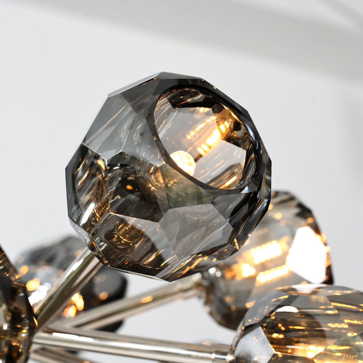 Lumerae 24 Inch Sputnik Globe Smoked Crystal Chandelier