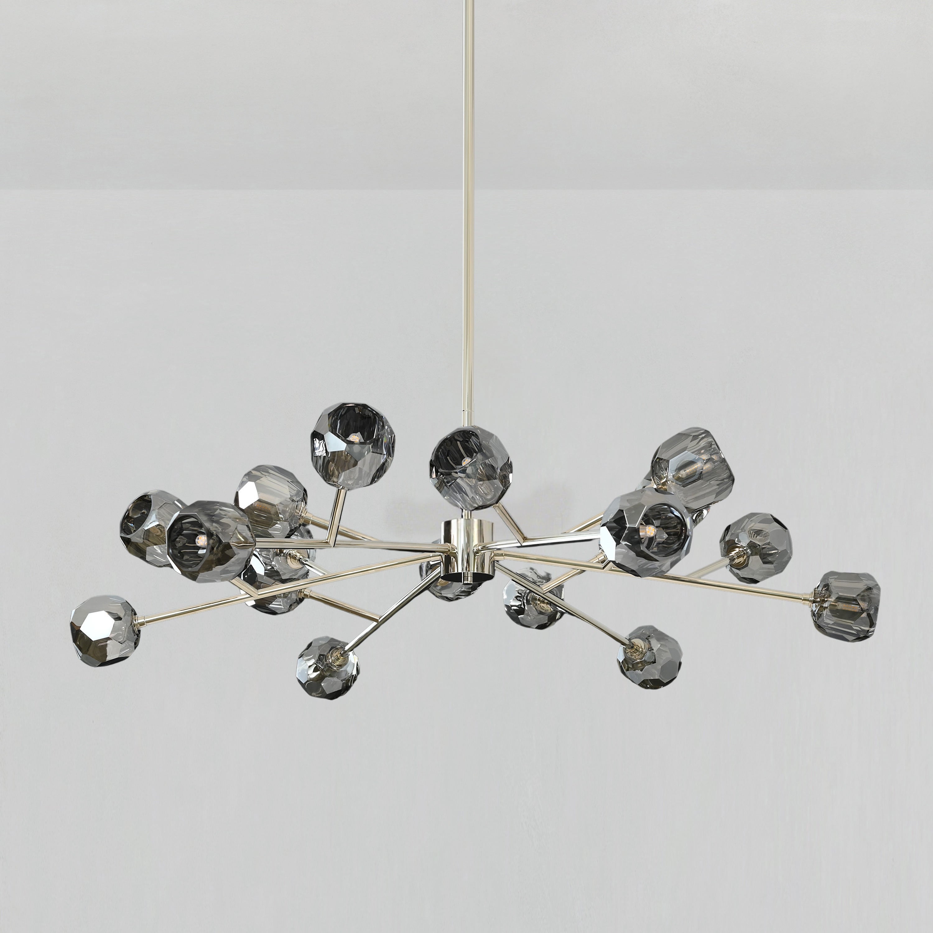 Lumerae 48 Inch Sputnik Globe Smoked Crystal Chandelier