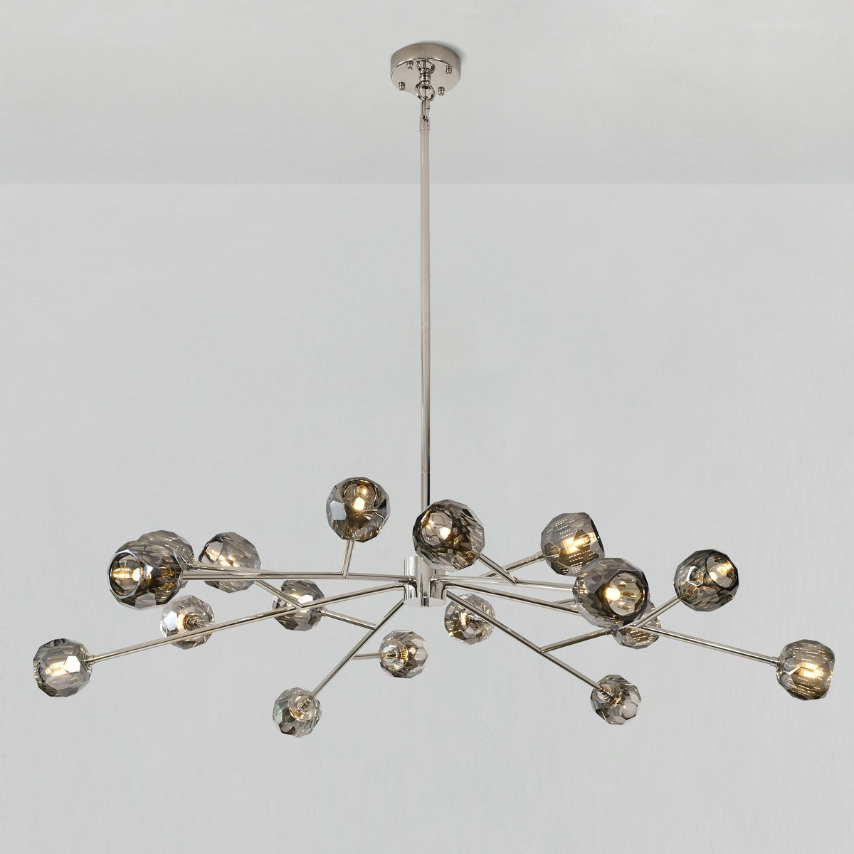 Lumerae 60 Inch Sputnik Globe Smoked Crystal Chandelier
