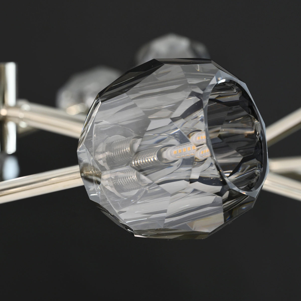 Lumerae 60 Inch Sputnik Globe Smoked Crystal Chandelier