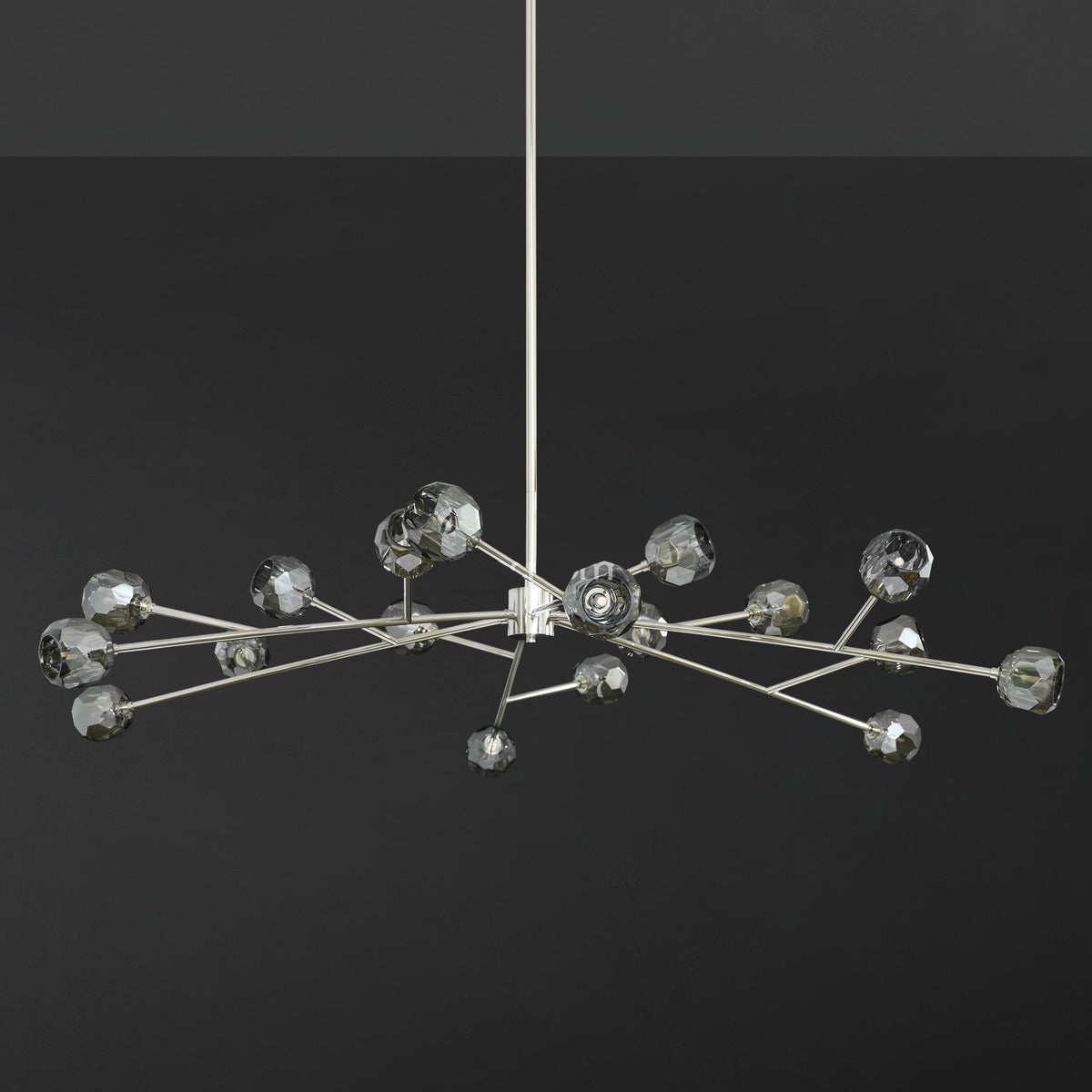 Lumerae 72 Inch Sputnik Globe Smoked Crystal Chandelier