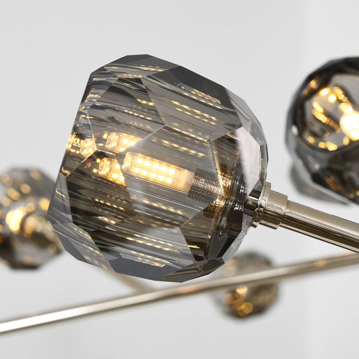Lumerae 72 Inch Sputnik Globe Smoked Crystal Chandelier