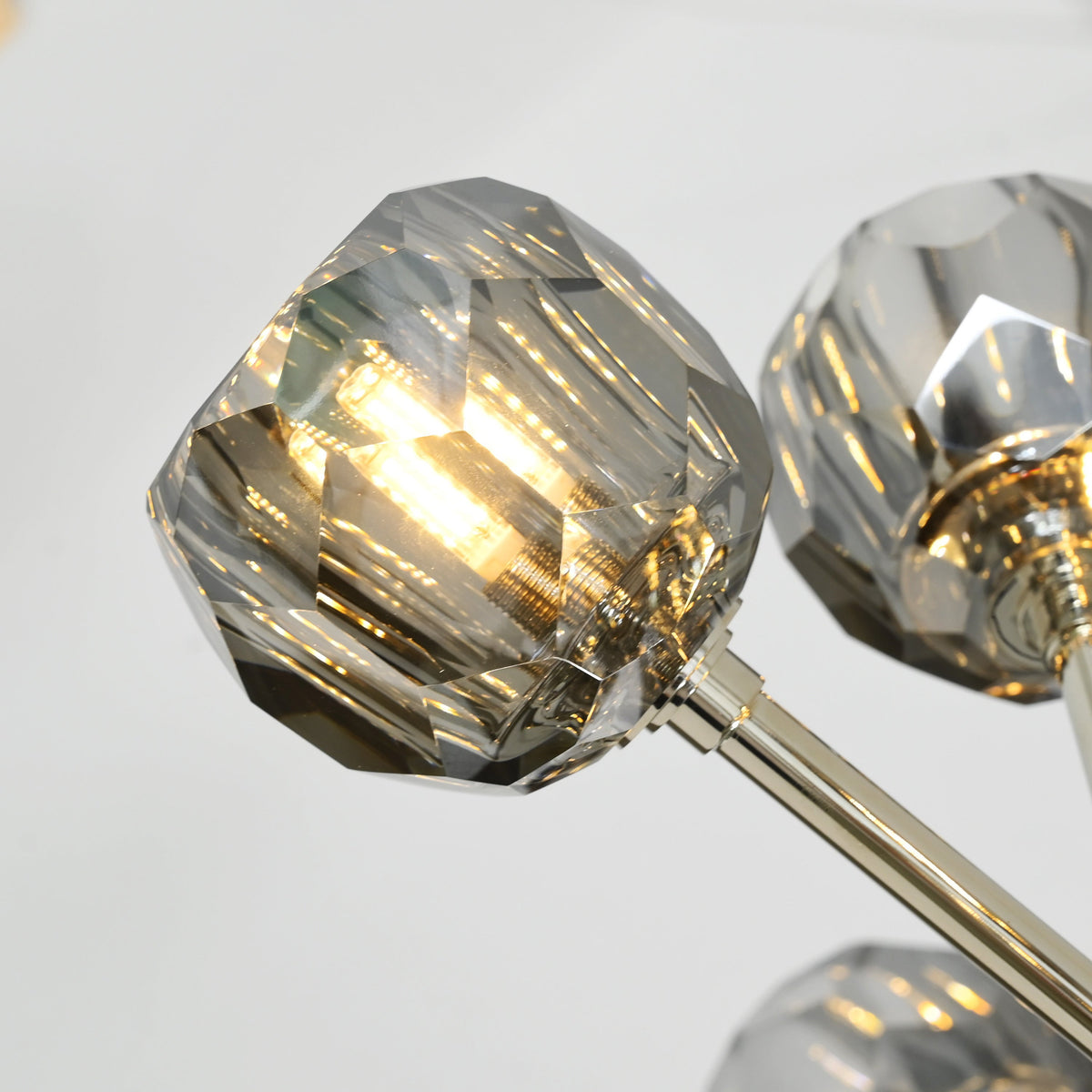 Lumerae 36 Inch Sputnik Globe Smoked Crystal Chandelier