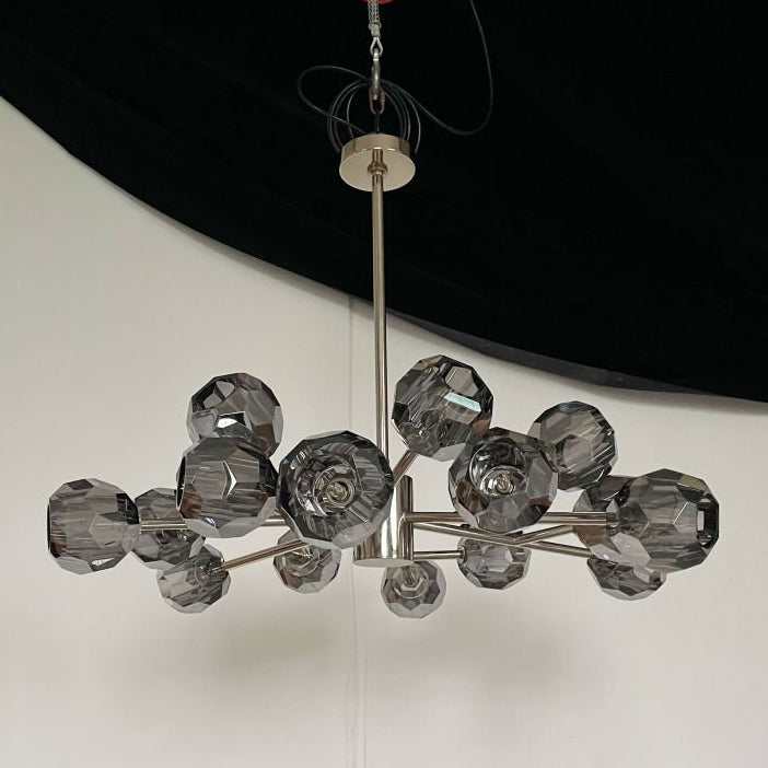 Lumerae 36 Inch Sputnik Globe Smoked Crystal Chandelier