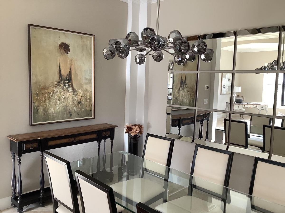 Lumerae 36 Inch Sputnik Globe Smoked Crystal Chandelier