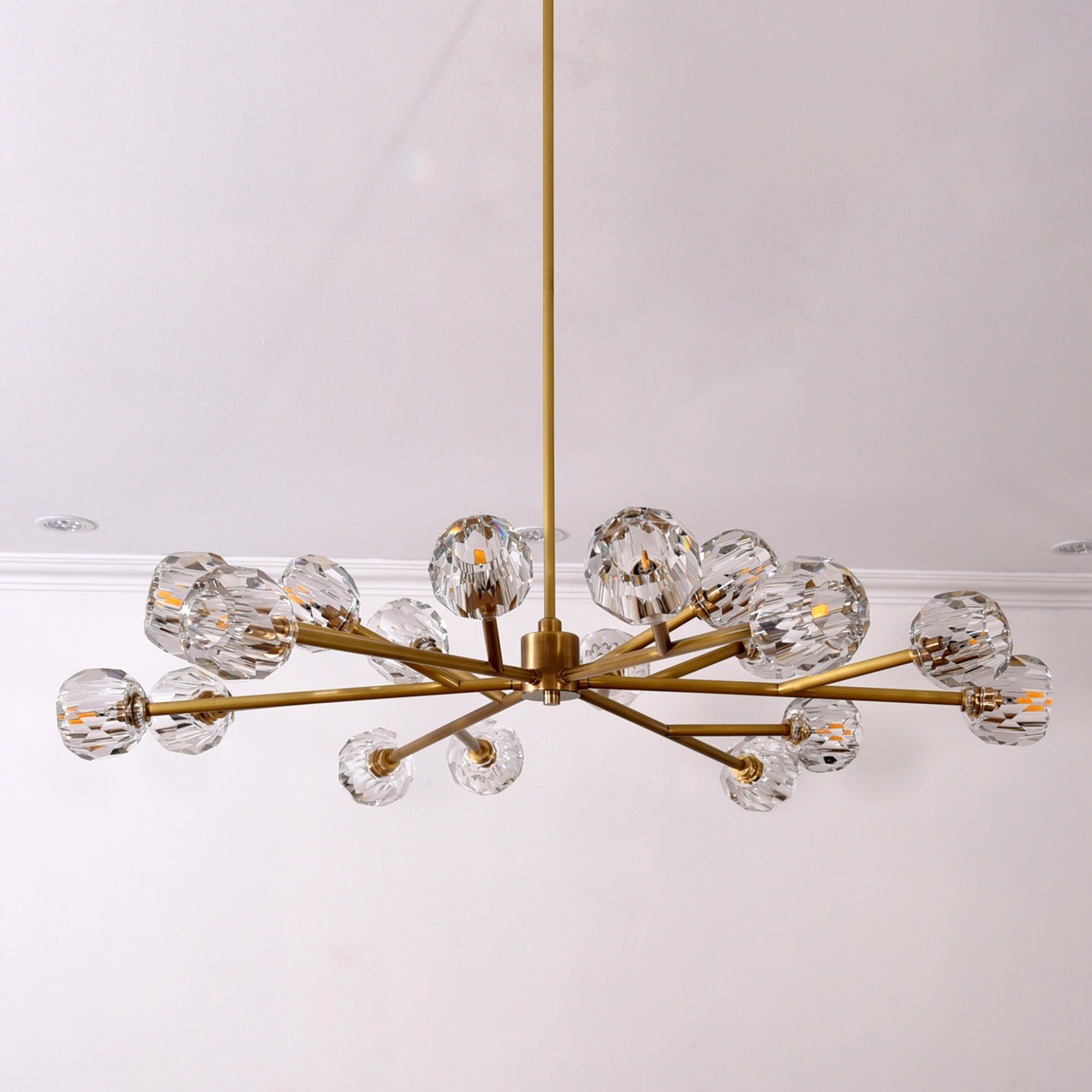 Lumerae 48 Inch Sputnik Globe Crystal Chandelier