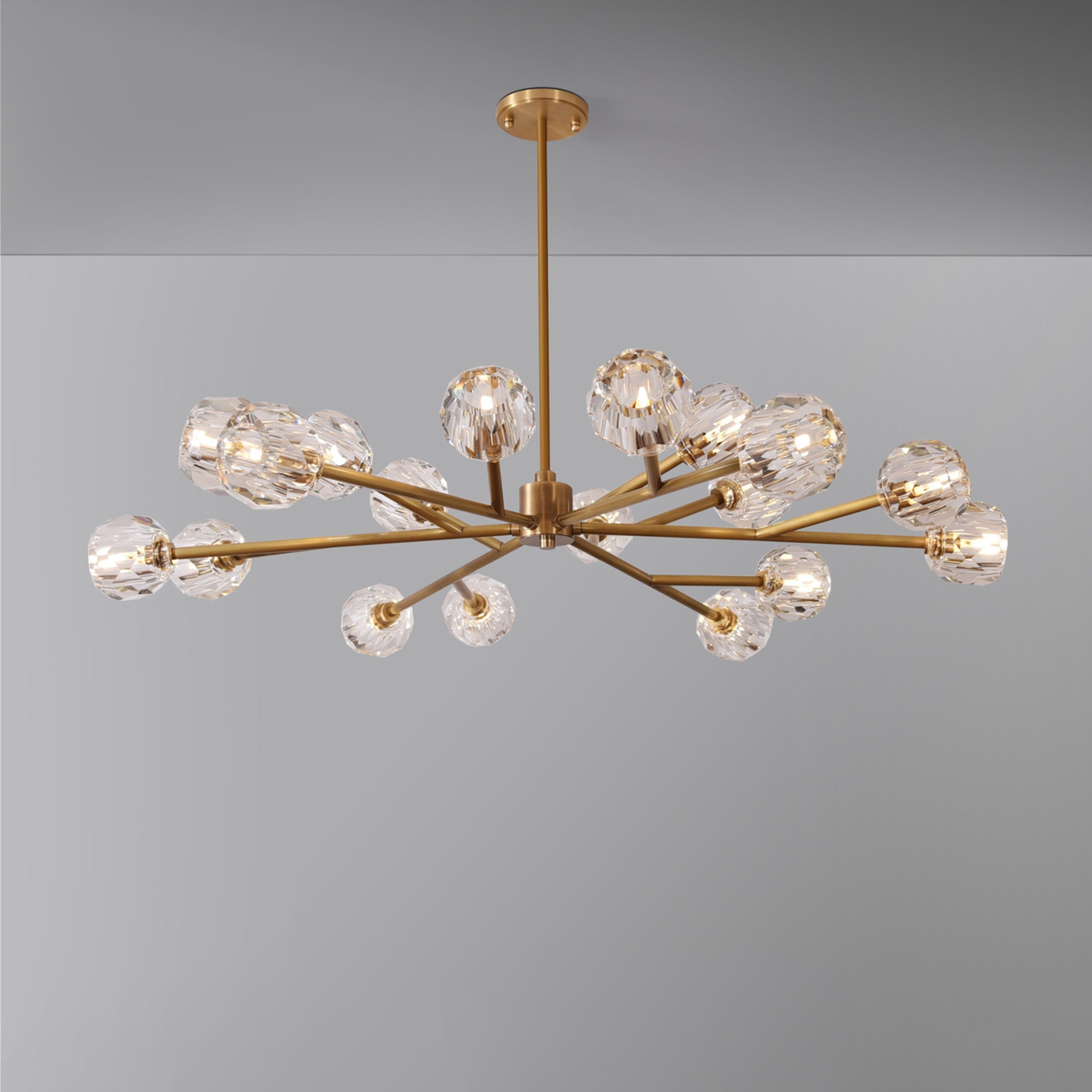 Lumerae 48 Inch Sputnik Globe Crystal Chandelier