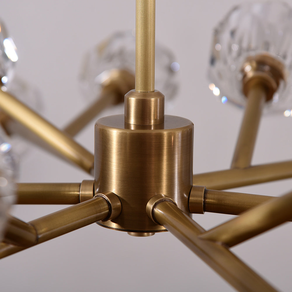 Lumerae 48 Inch Sputnik Globe Crystal Chandelier