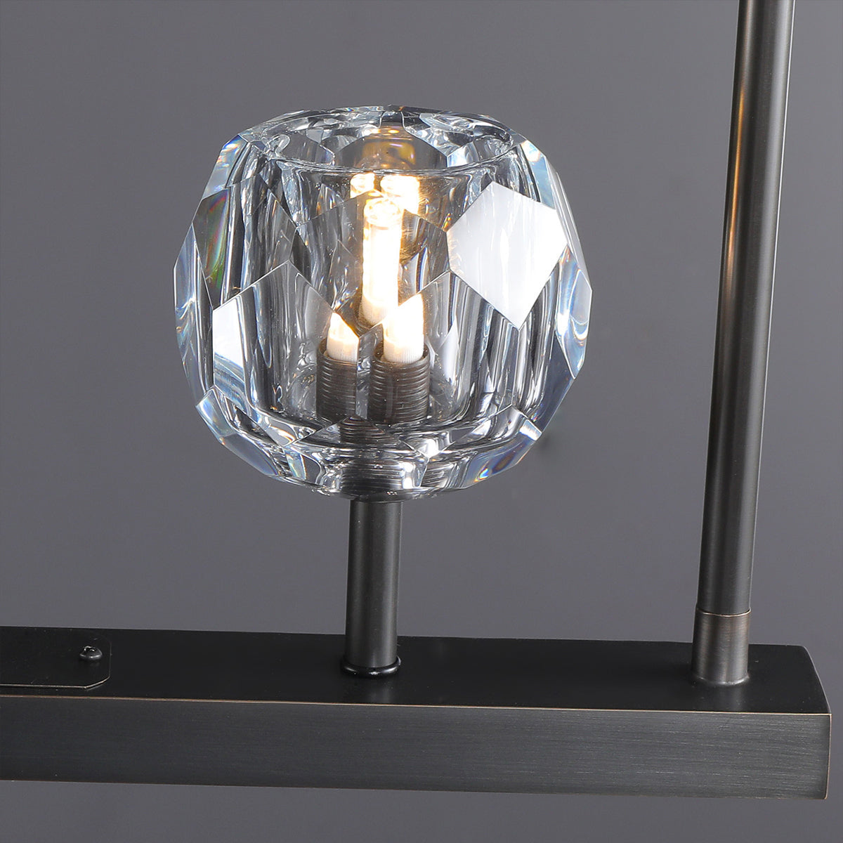 Lumerae 48 Inch Globe Crystal Linear Chandelier
