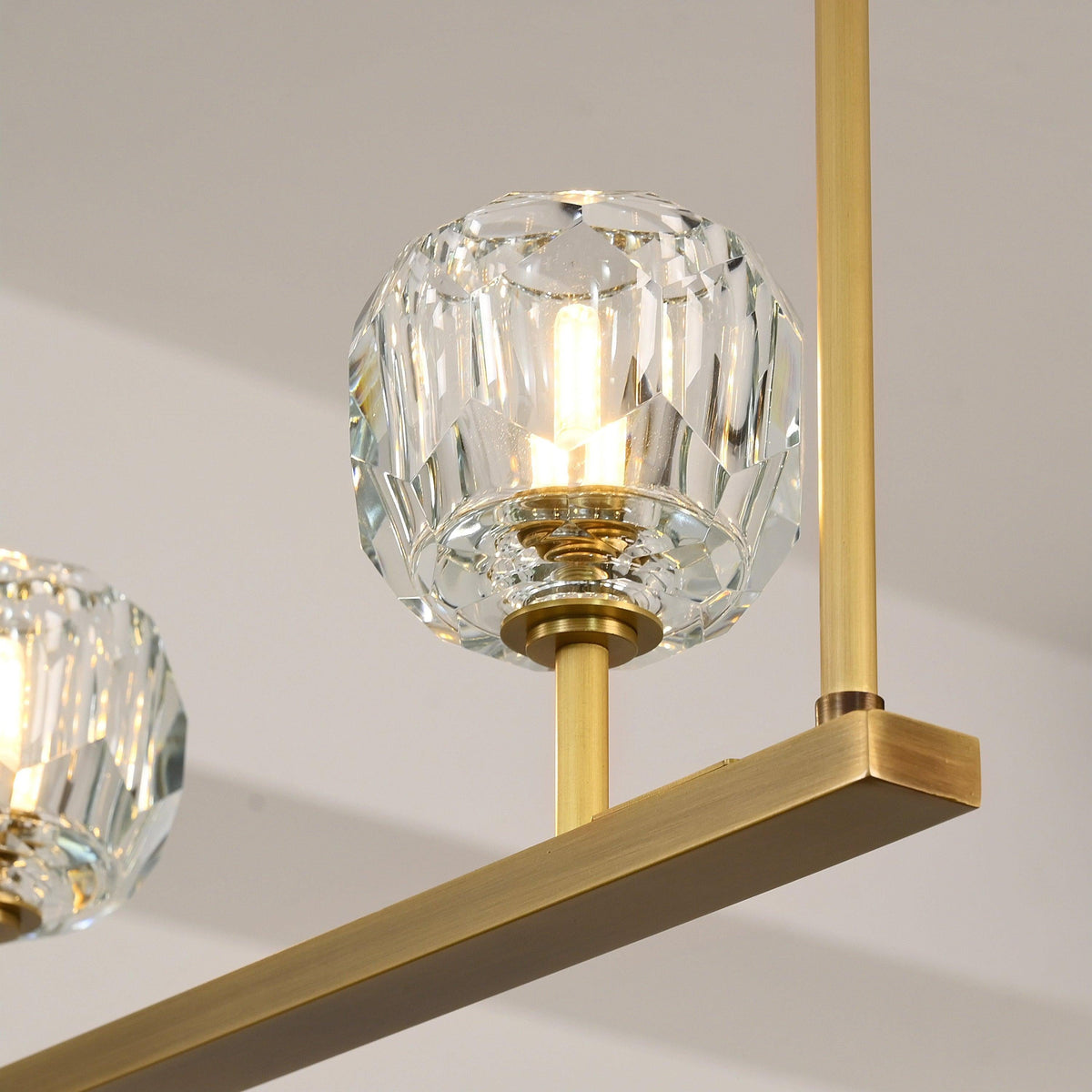 Lumerae 48 Inch Globe Crystal Linear Chandelier