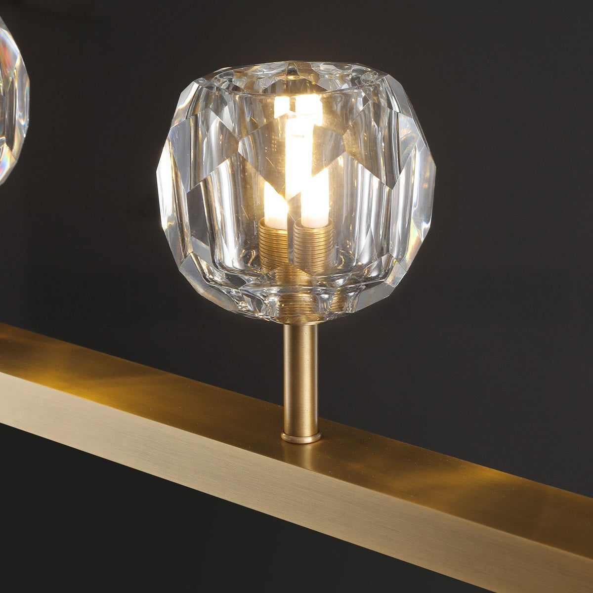 Lumerae 60 Inch Globe Crystal Linear Chandelier