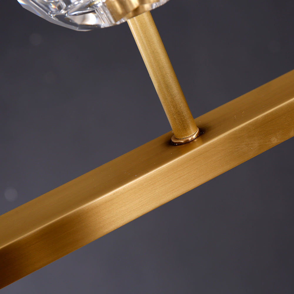Lumerae 60 Inch Globe Crystal Linear Chandelier