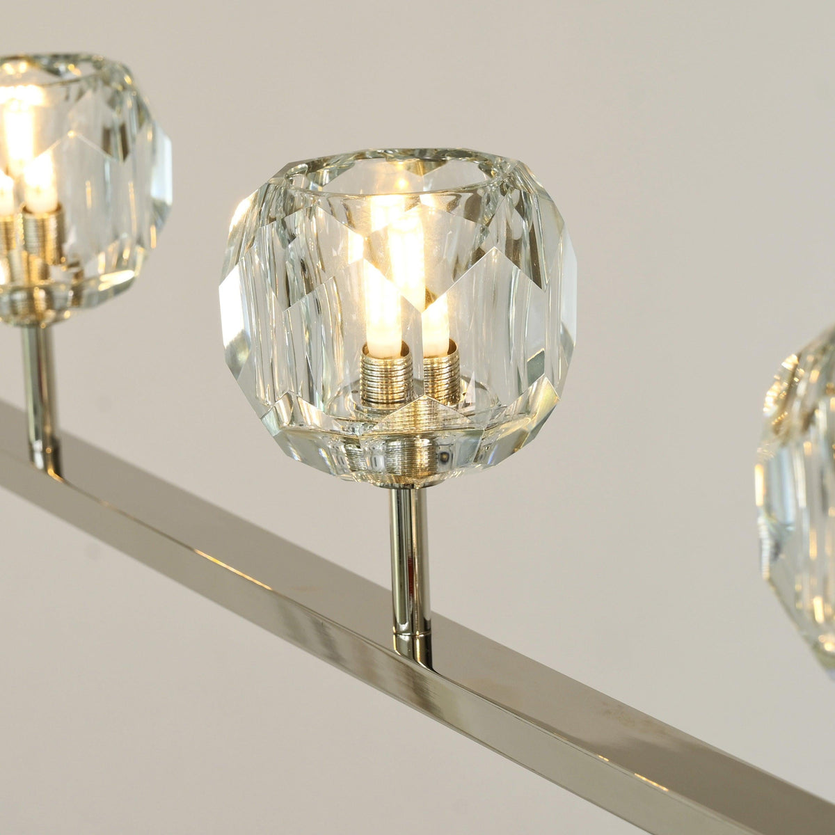 Lumerae 60 Inch Globe Crystal Linear Chandelier