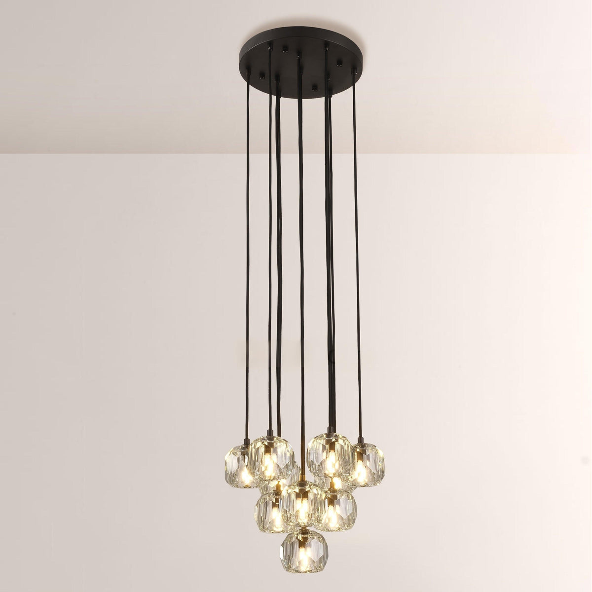 Lumerae 14 Inch Globe Crystal Cascading Chandelier