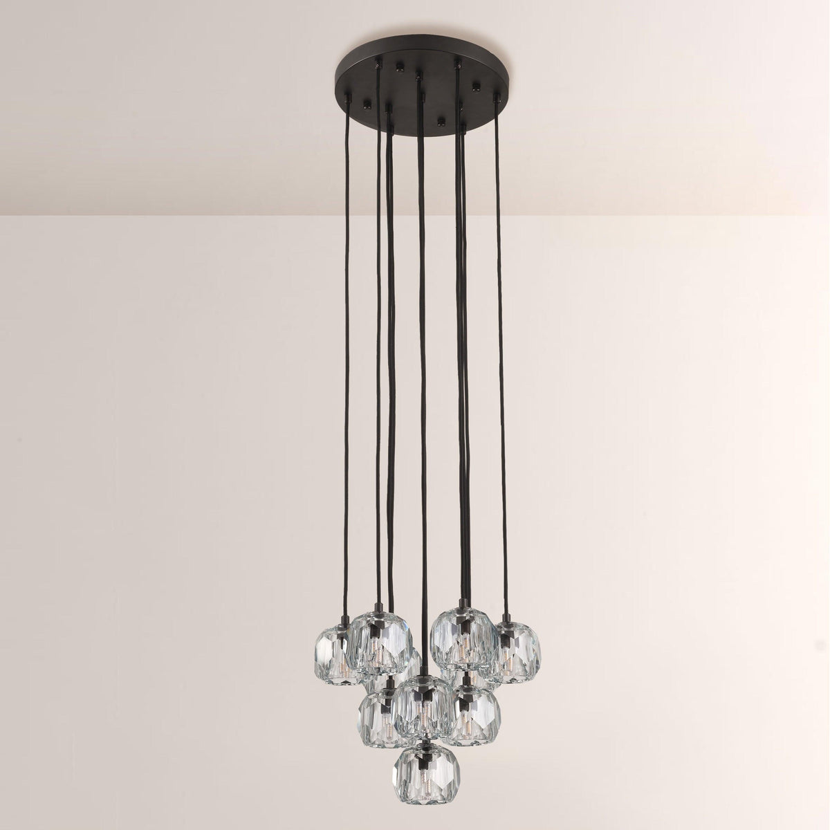 Lumerae 14 Inch Globe Crystal Cascading Chandelier