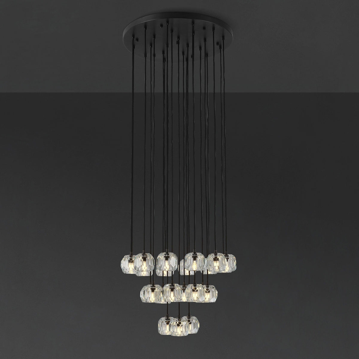 Lumerae 24 Inch Globe Crystal Cascading Chandelier
