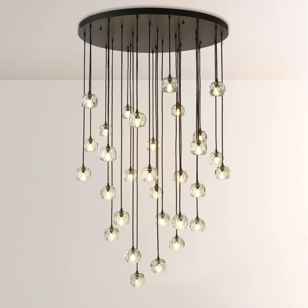 Lumerae 40 Inch Globe Crystal Cascading Chandelier