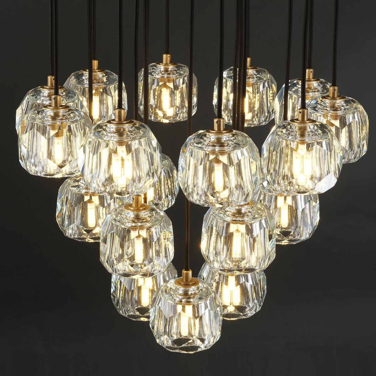 Lumerae 24 Inch Globe Crystal Cascading Chandelier