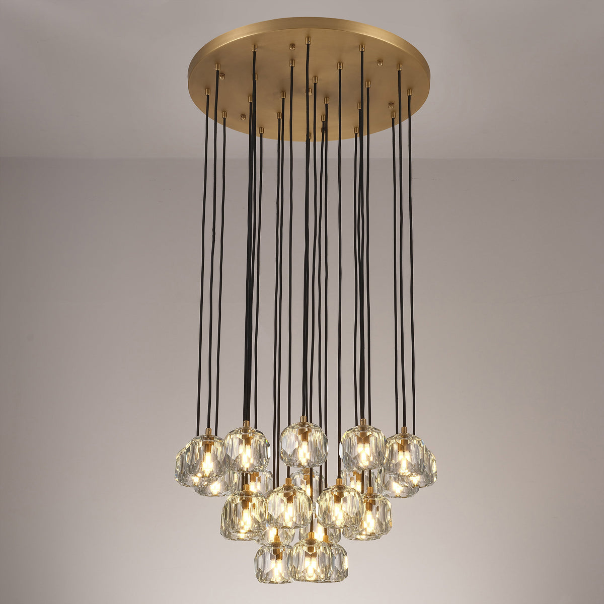 Lumerae 24 Inch Globe Crystal Cascading Chandelier