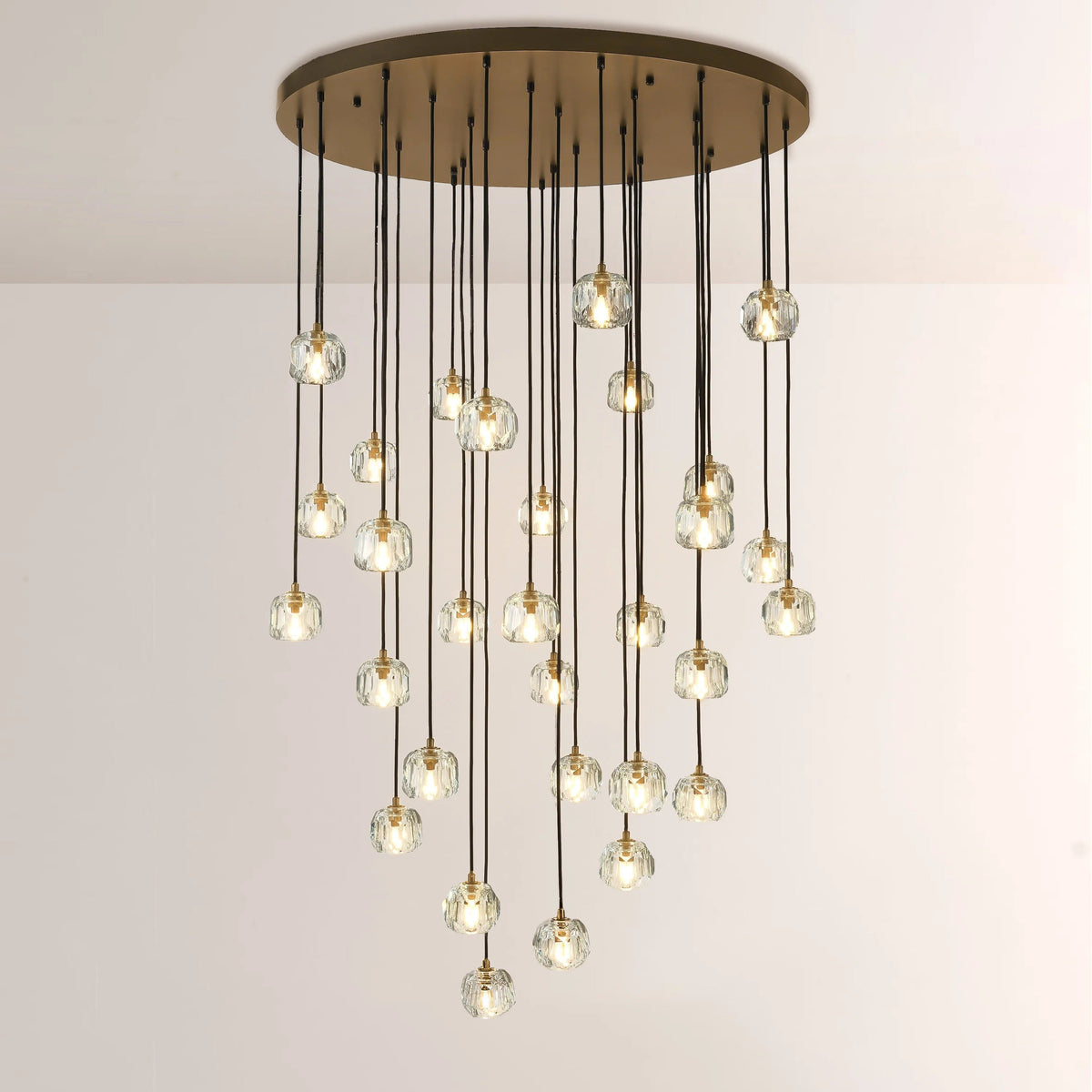 Lumerae 40 Inch Globe Crystal Cascading Chandelier