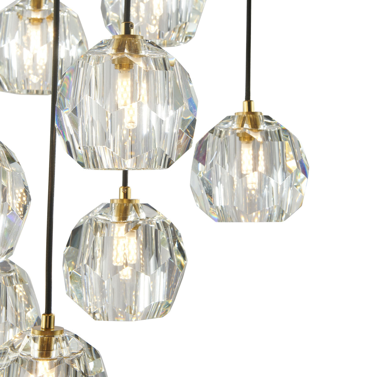 Lumerae 40 Inch Globe Crystal Cascading Chandelier