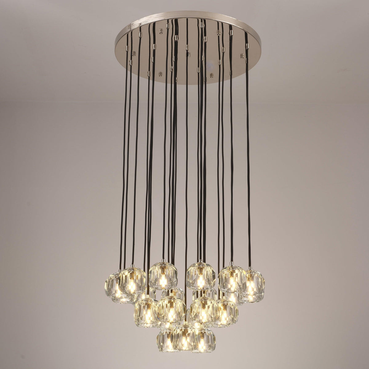 Lumerae 24 Inch Globe Crystal Cascading Chandelier