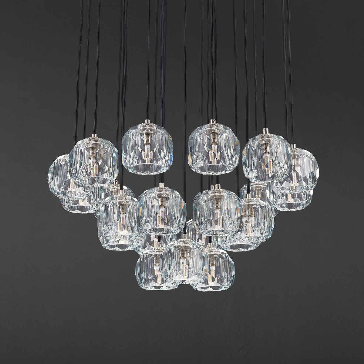 Lumerae 24 Inch Globe Crystal Cascading Chandelier
