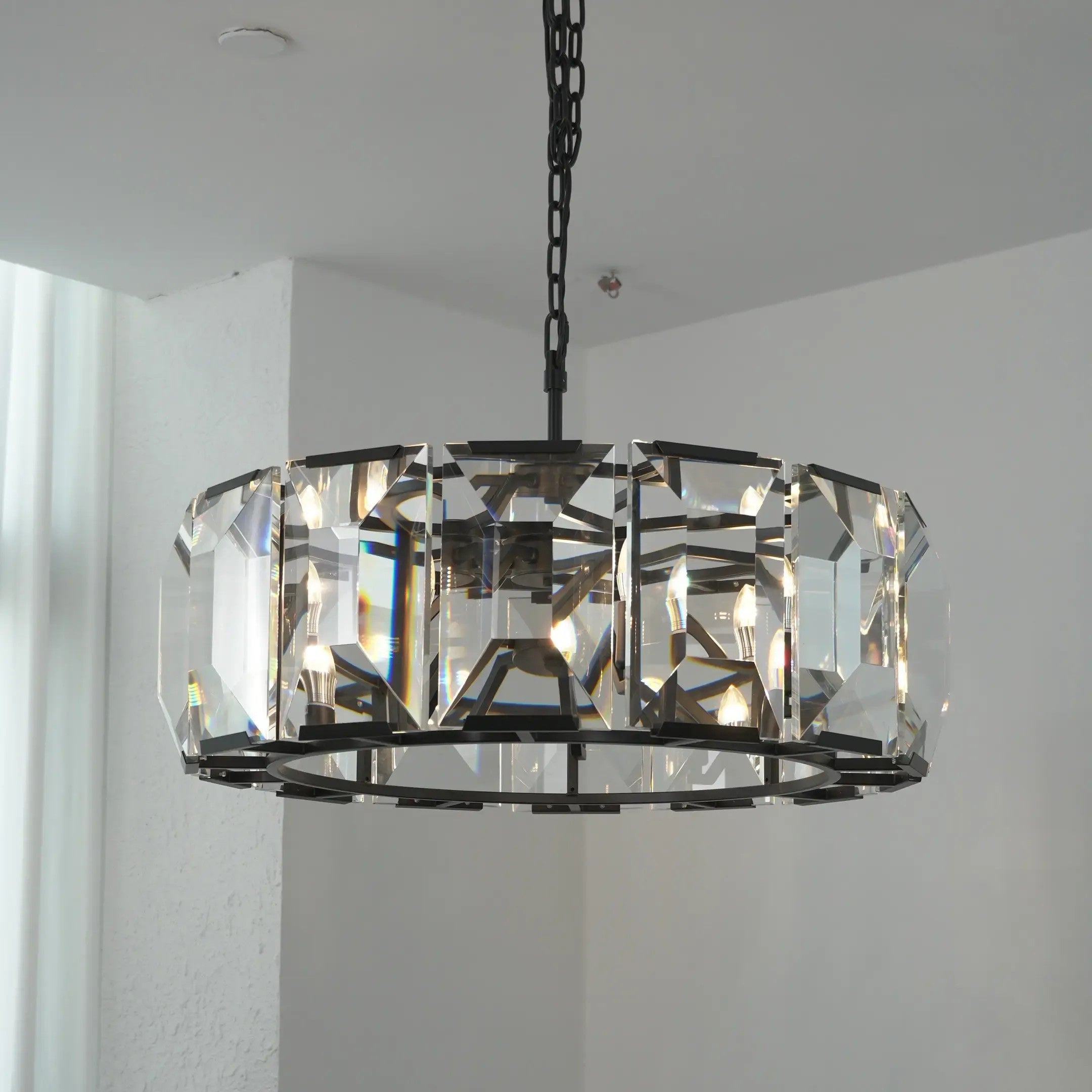 Norvain 31 Inch Crystal Round Chandelier
