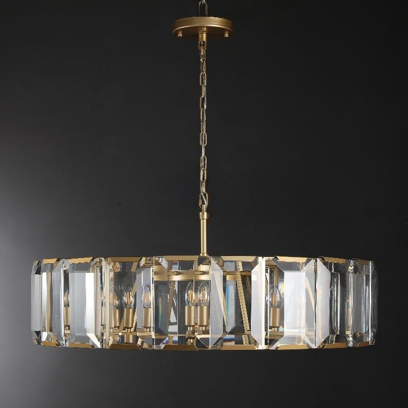 Norvain 43 Inch Crystal Round Chandelier