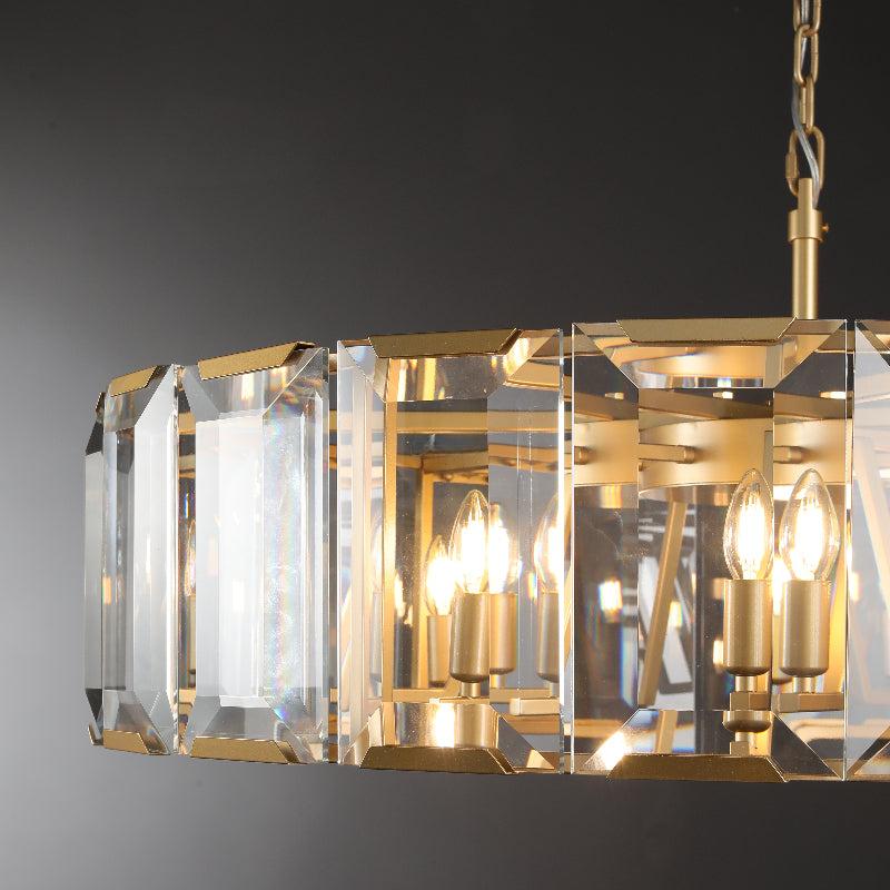 Norvain 43 Inch Crystal Round Chandelier