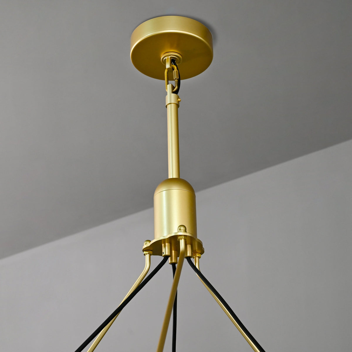 Elaris 63 Inch Tubular Candle Wagon Wheel Tiered Chandelier