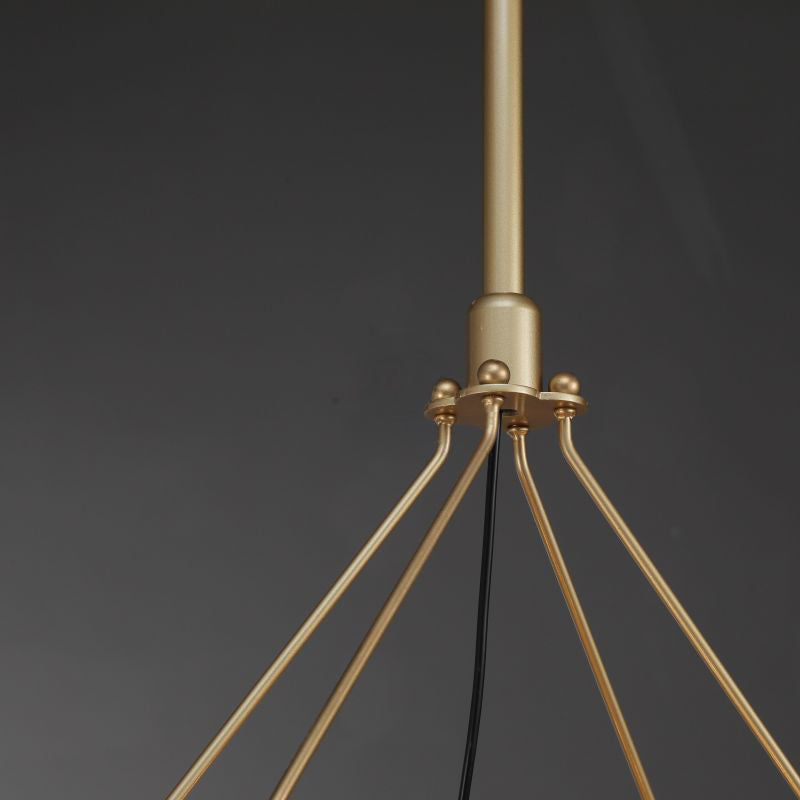 Elaris 41 Inch Tubular Candle Rectangular Chandelier
