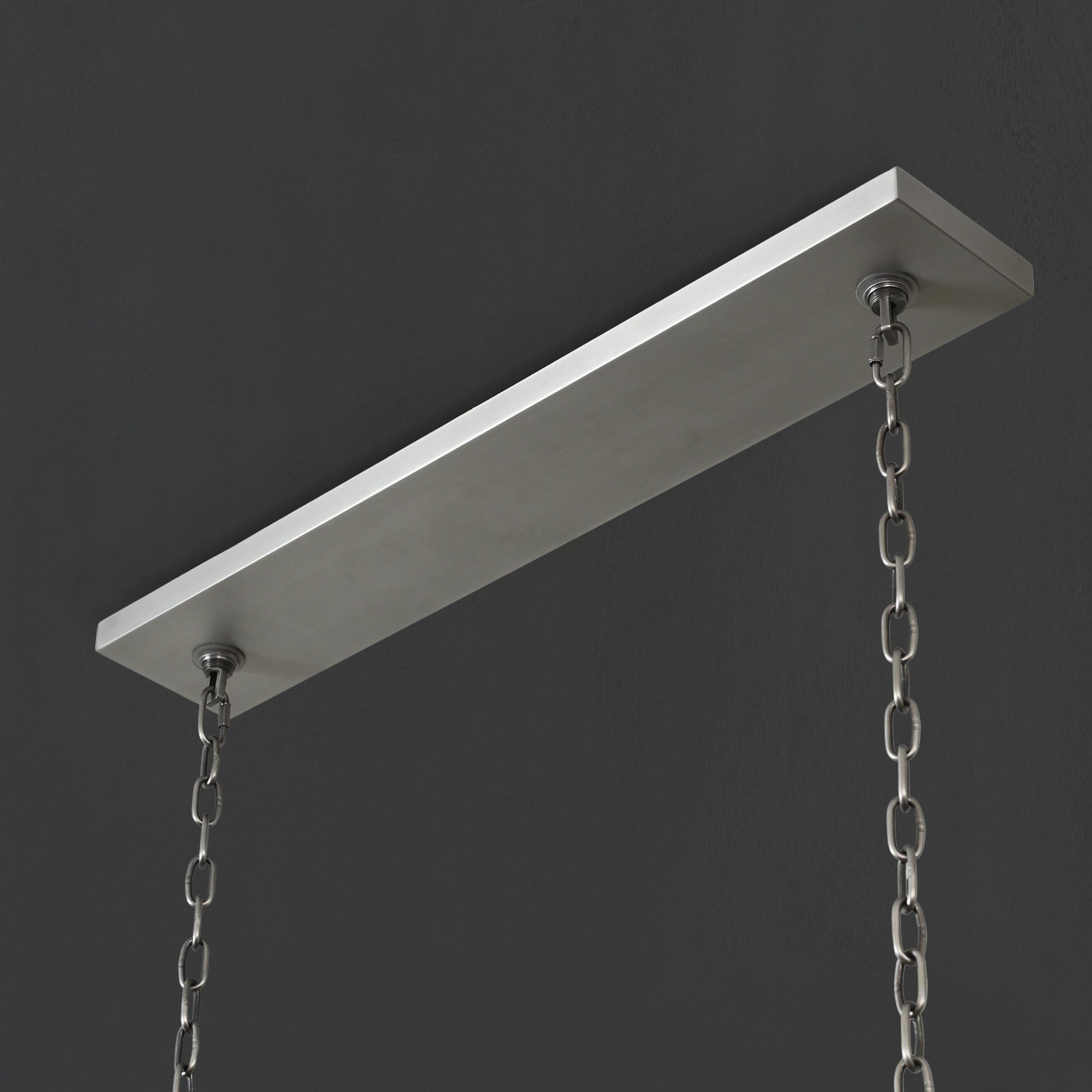 Aurevon 72 Inch Forged Candlestick Linear Chandelier