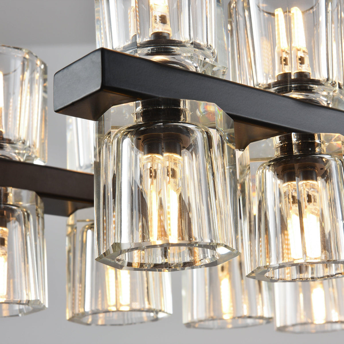 Corvian 54 Inch Modern Linear Crystal Chandelier