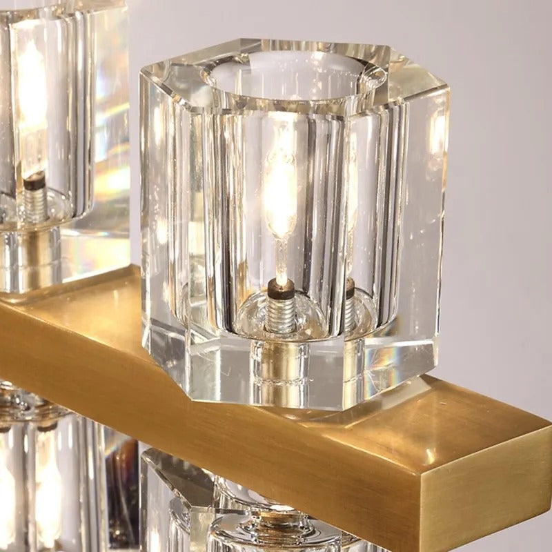 Corvian 72 Inch Modern Linear Crystal Chandelier