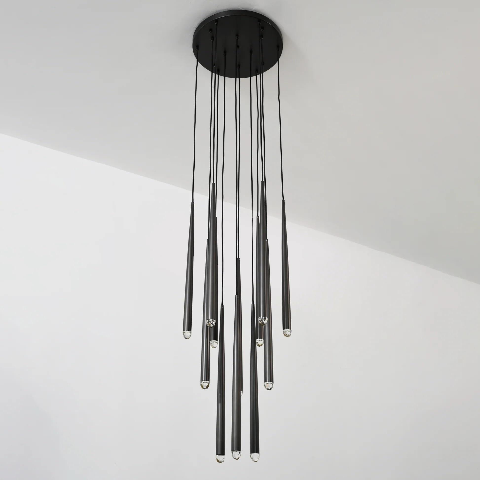 Solmira 18 Inch Round Cascading Chandelier