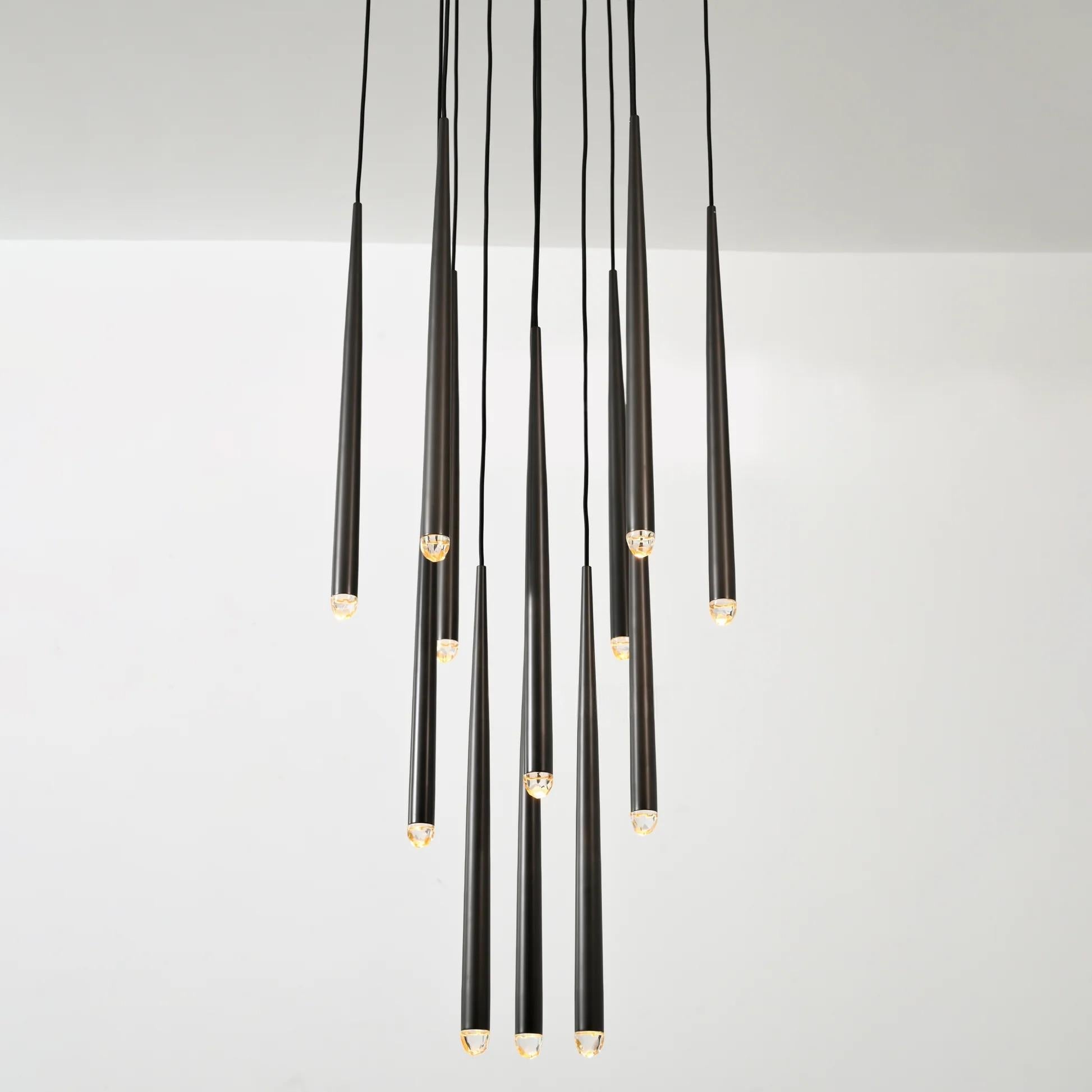 Solmira 24 Inch Round Cascading Chandelier
