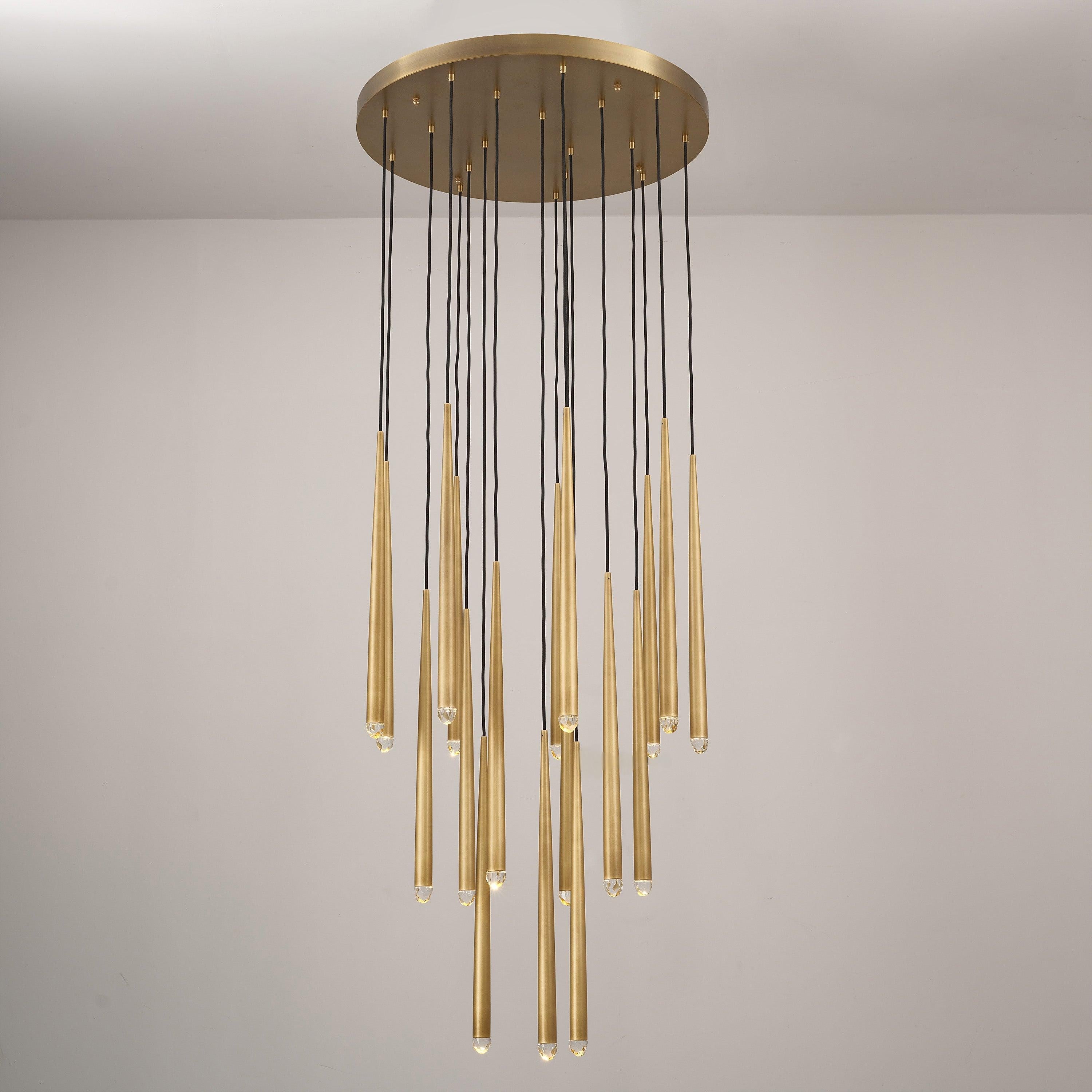 Solmira 30 Inch Round Cascading Chandelier