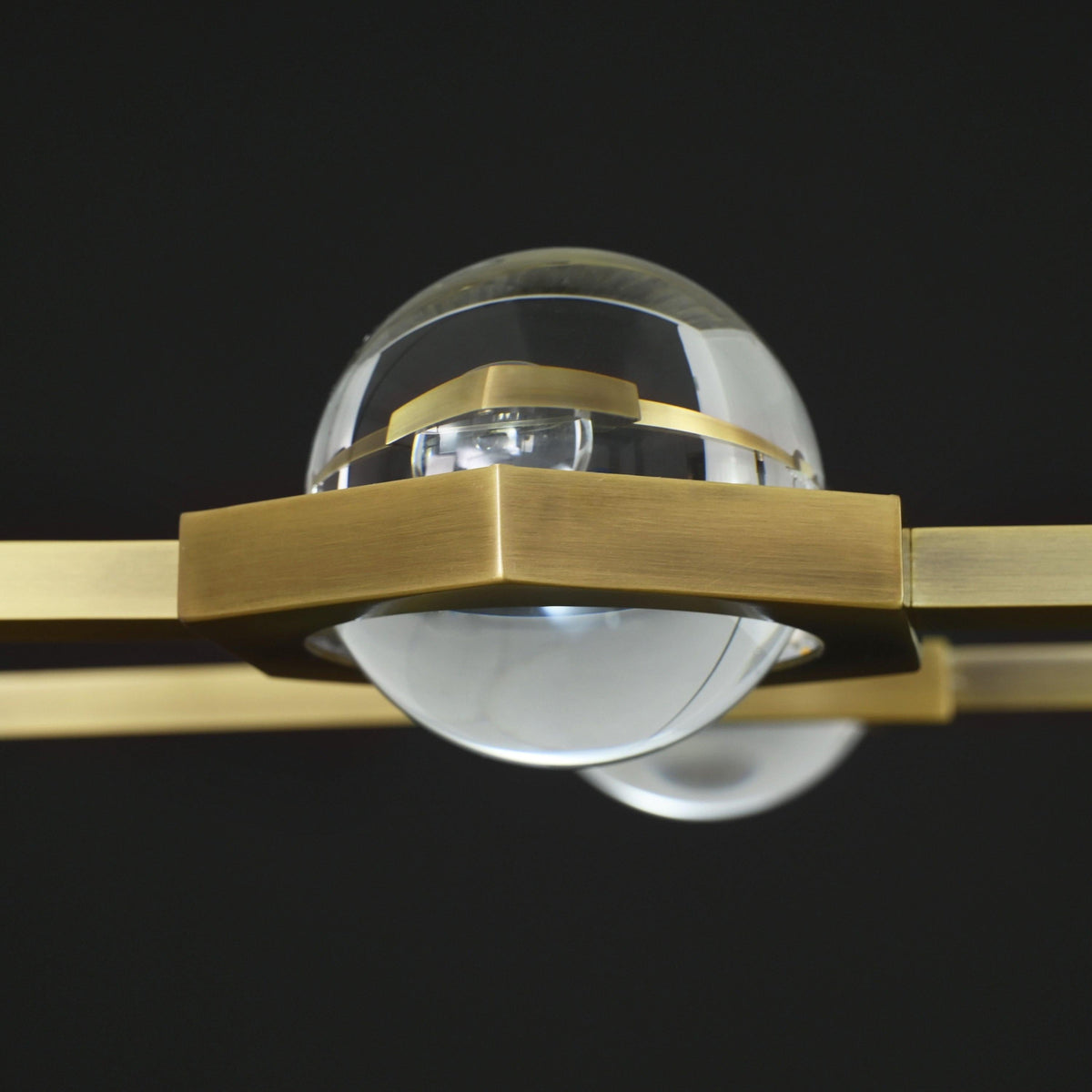 Caldris 36 Inch Globe Crystal Ring Chandelier