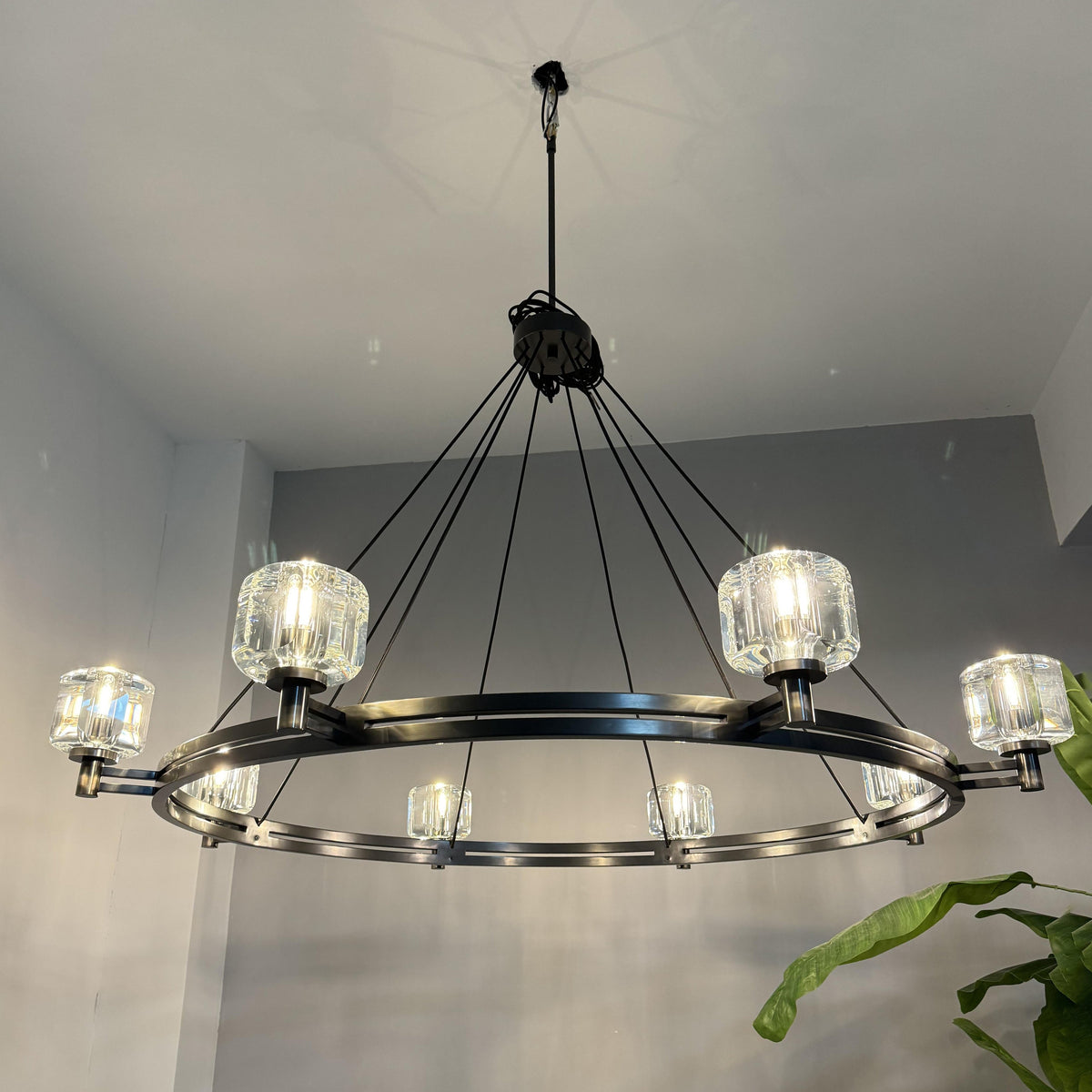 Ardorin 60 Inch Round Candle Crystal Chandelier
