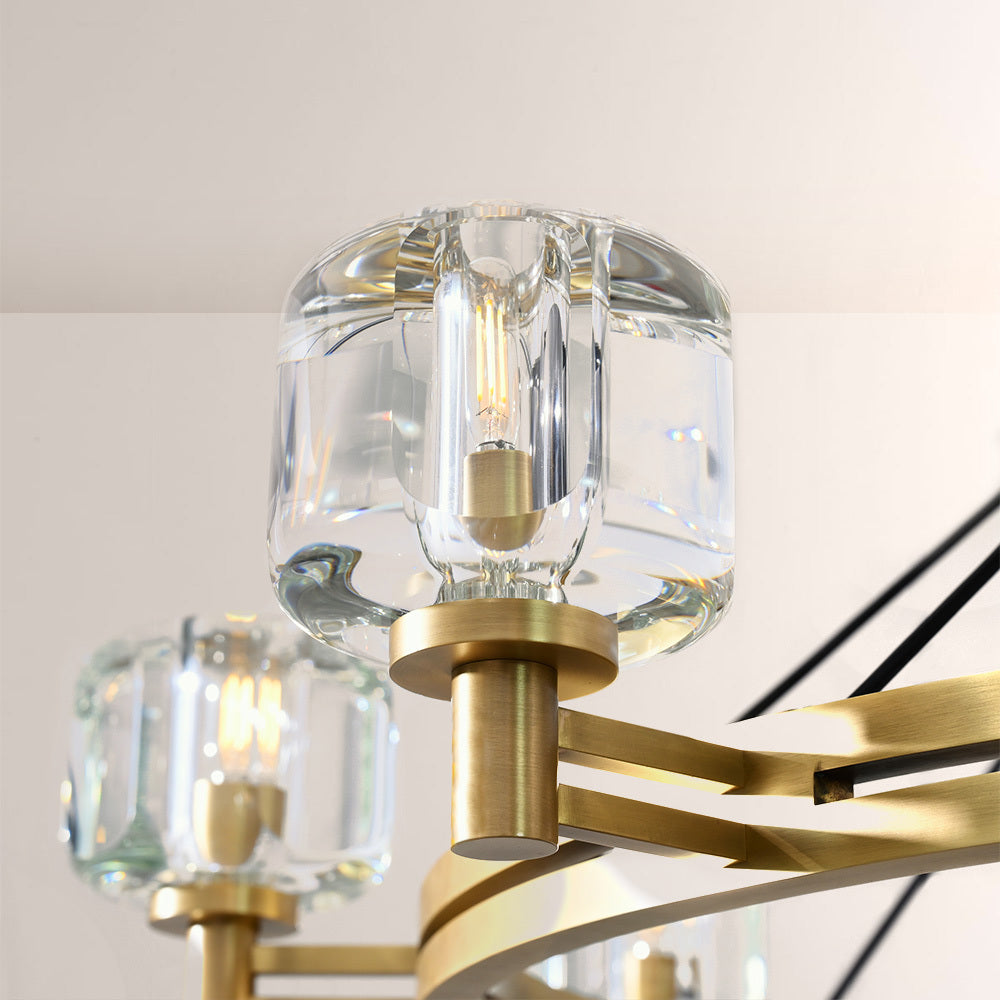 Ardorin 48 Inch Round Candle Crystal Chandelier