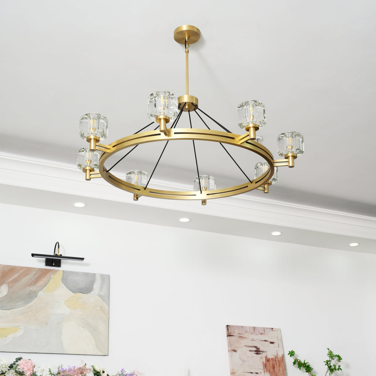 Ardorin 48 Inch Round Candle Crystal Chandelier