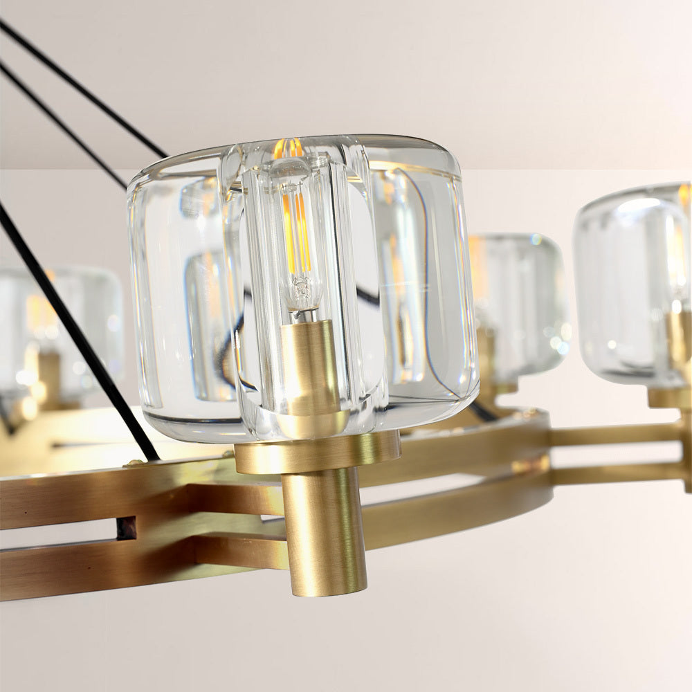 Ardorin 48 Inch Round Candle Crystal Chandelier