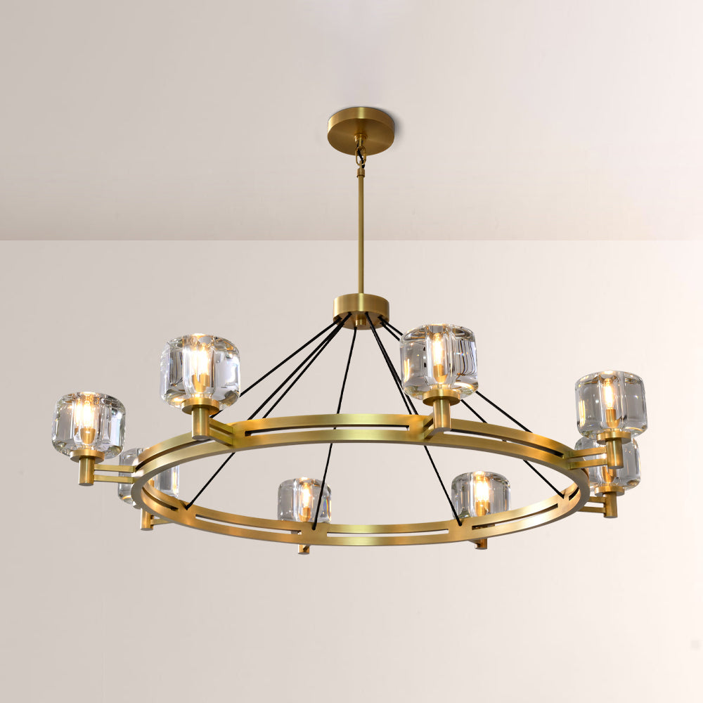 Ardorin 48 Inch Round Candle Crystal Chandelier