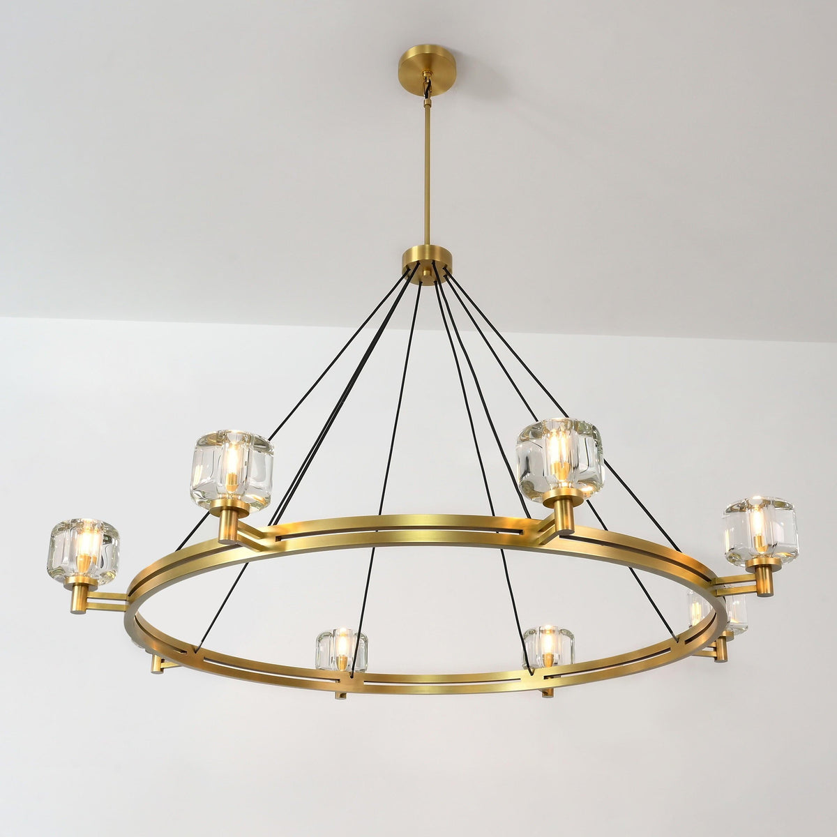 Ardorin 60 Inch Round Candle Crystal Chandelier
